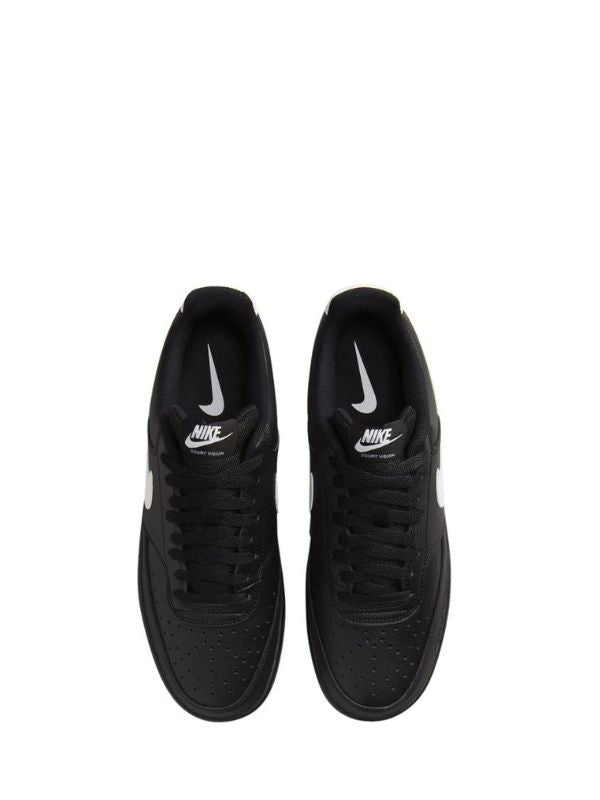 Men Nike Black Court Vision Low Trainers