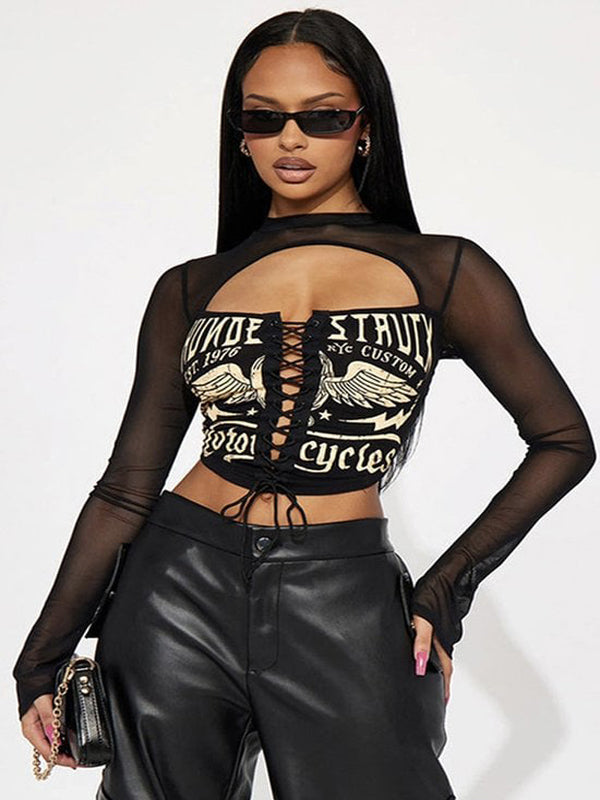 Mesh Sleeve Corset Shirt, Corset Top, Mesh Sleeve Blouse, Women's Fashion, Gothic Style Shirt, Elegant Corset Blouse, Statement Sleeve Top, Trendy Mesh Shirt, Edgy Fashion Piece, Victorian-inspired Top,