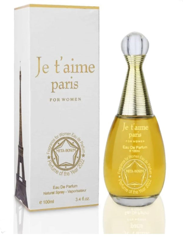 JE 'taime Paris Women 3.4 Oz Edp Spray Women's Perfume